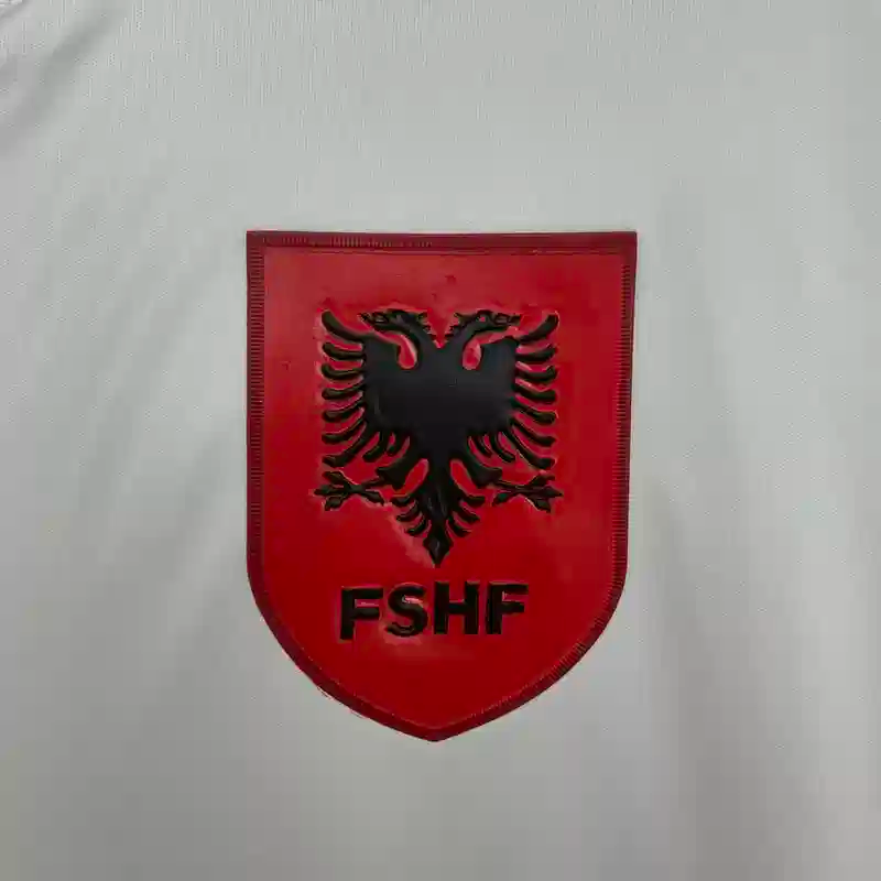 Maillot Albanie 2025/2026 Extérieur- Maillot Homme Blanc