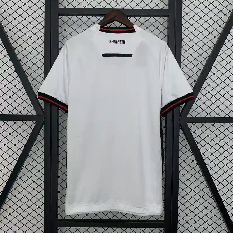 Maillot Albanie 2025/2026 Extérieur- Maillot Homme Blanc