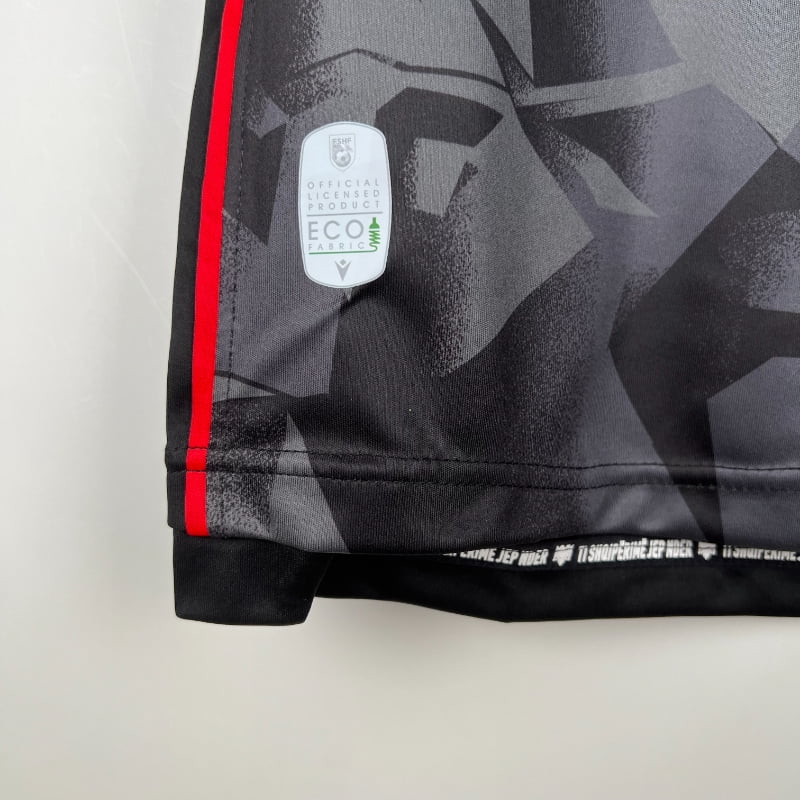 Maillot Albanie 2025/2026 Deuxième Extérieur- Maillot Homme Noir