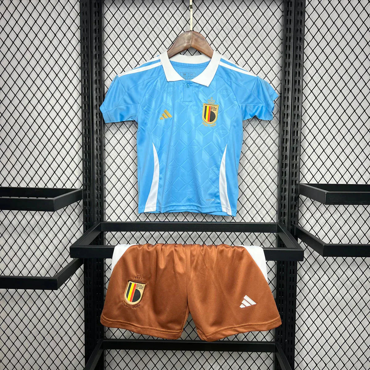 Ensemble enfant Belgique 2024/2025 extérieur-Kit Enfant-Maillot short