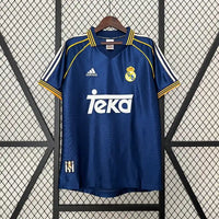 Maillot Real Madrid Rétro Homme 1998/2000 – Extérieur Bleu Marine