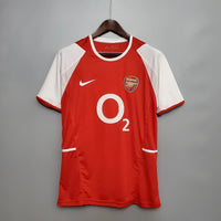 Maillot Rétro Arsenal 2002/2004 – Domicile(Manches Courtes)