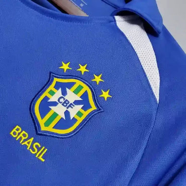Maillot Brésil Rétro 2002 Maillot Extérieur- Manche Courtes