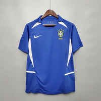 Maillot Brésil Rétro 2002 Maillot Extérieur- Manche Courtes