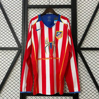 Maillot Rétro Atlético de Madrid 2004/2005 – Domicile Manches Longues – Homme