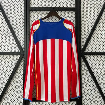 Maillot Rétro Atlético de Madrid 2004/2005 – Domicile Manches Longues – Homme