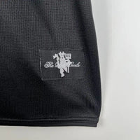 Maillot Manchester United 2007/2008 – Maillot Extérieur Rétro Homme (Noir)