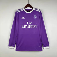 Maillot Real Madrid Rétro Homme 2016/2017 – Extérieur Manches Longues