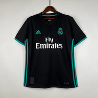 Maillot Real Madrid Rétro Homme 2017/2018 – Third Noir Manches Bleues