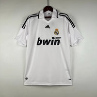 Maillot Real Madrid Rétro Homme 2008/2009 Domicile Blanc