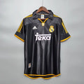 Maillot Real Madrid Rétro Homme 1998/1999 – Extérieur Noir/ Or