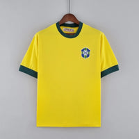 Maillot Brésil Rétro 1970 Maillot Domicile- Manche Courtes