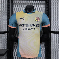 Maillot Manchester City FC 2025/2026 – Maillot Édition Spéciale Homme (Jaune Dégradé Bleu)