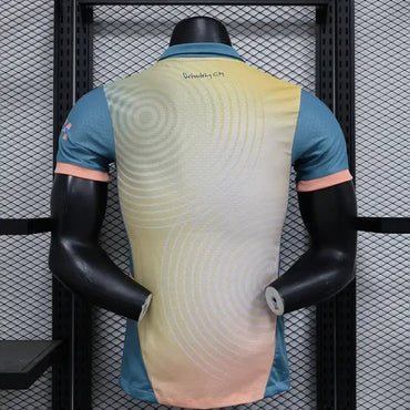 Maillot Manchester City FC 2025/2026 – Maillot Édition Spéciale Homme (Jaune Dégradé Bleu)