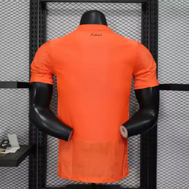 Maillot Manchester City FC 2025/2026 – Maillot Second Extérieur Homme (Orange à Bande Diagonale, Version Joueur)