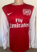 Maillot Rétro Arsenal 2011/2012 Domicile –  (Manches Longues)- Full Patch