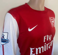 Maillot Rétro Arsenal 2011/2012 Domicile –  (Manches Longues)- Full Patch